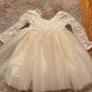 12-18 month lace flower girl dress